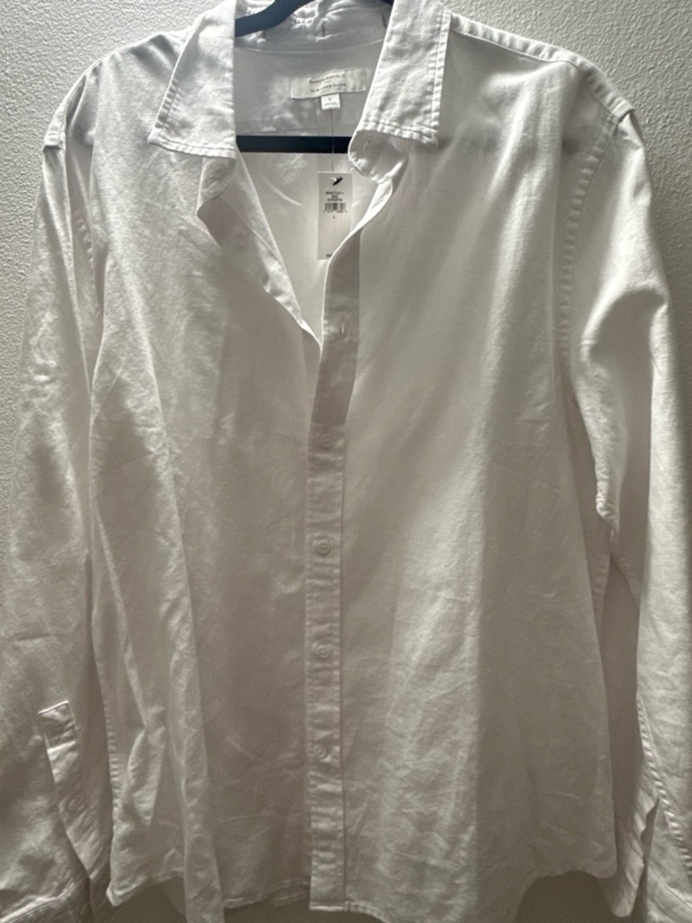 Banana Republic White Casual Button-Down Shirt